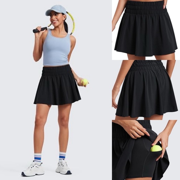 SHEIN Pants - 202 High Waisted Athletic Pickleball Skorts Shorts Pockets (Sz S) - 3for15